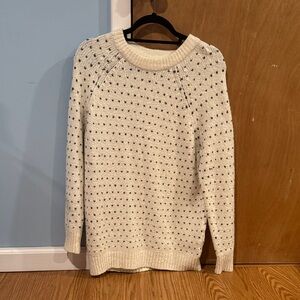 Cream Knit Oversized Women's Sweater